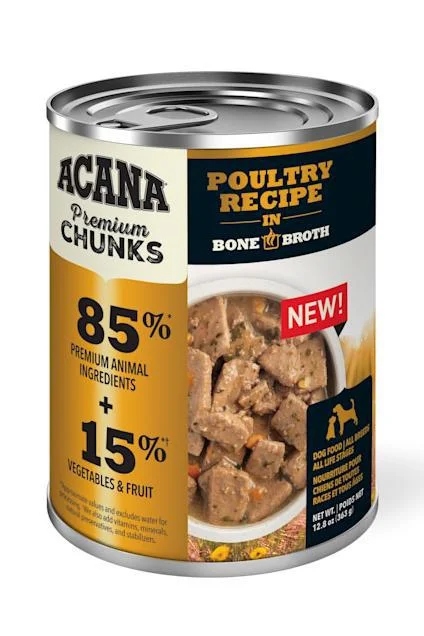 Acana Premium Chunks Poultry in Bone Broth Wet Dog Food