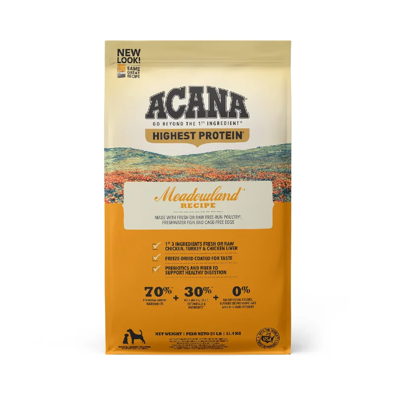 Acana Highest Protein Grain Free Dog Dry Food Meadowland