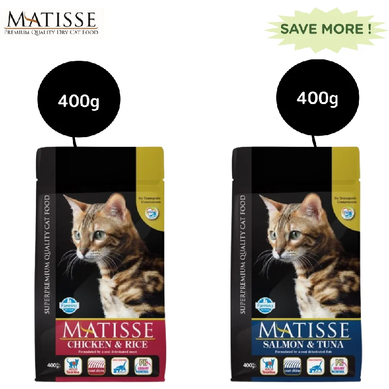 Farmina Matisse Chicken & Rice Adult and Salmon & Tuna Adult Cat Dry Food Combo