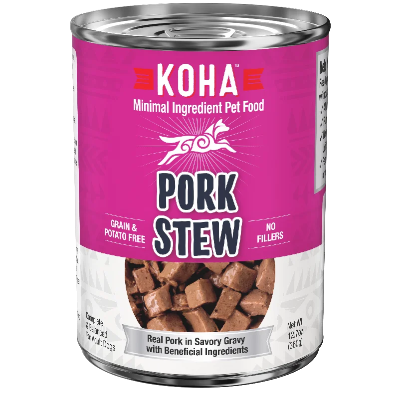  -Chicken-flavored dog foodKOHA Pork Stew Dog Food - 12.7 oz