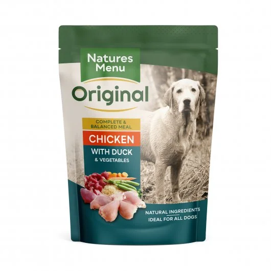  -Cost-effective dog foodNatures Menu Dog Adult Pouch Chicken & Duck