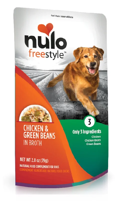 - Food for large dogsNulo FreeStyle Chicken & Green Beans in Broth Pouch 2.8 oz