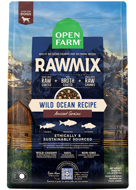 Open Farm Wild Ocean Ancient Grains RawMix Dry Food for Dogs