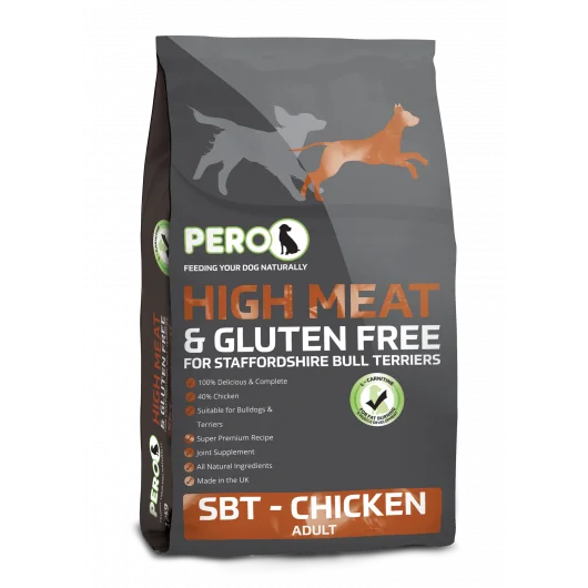 Pero High Meat & Gluten-Free Food for Staffordshire Bull Terrier 12kg