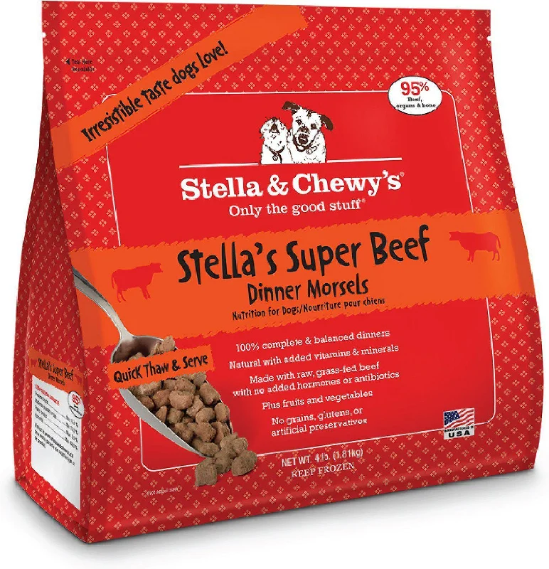 - Food for sterilized dogsStella & Chewy's Stella's Super Beef Grain-Free Frozen Raw Dinner Morsels Dog Food