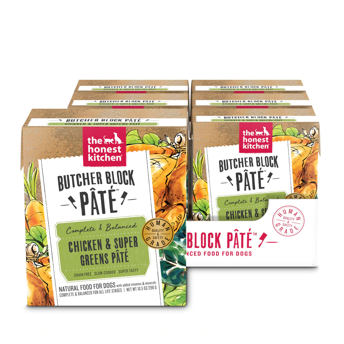 The Honest Kitchen-Butcher Block Pate Chicken Super Greens Pate 10.5oz