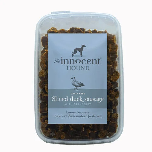 The Innocent Hound Sliced Duck Sausages with Cranberry 600g